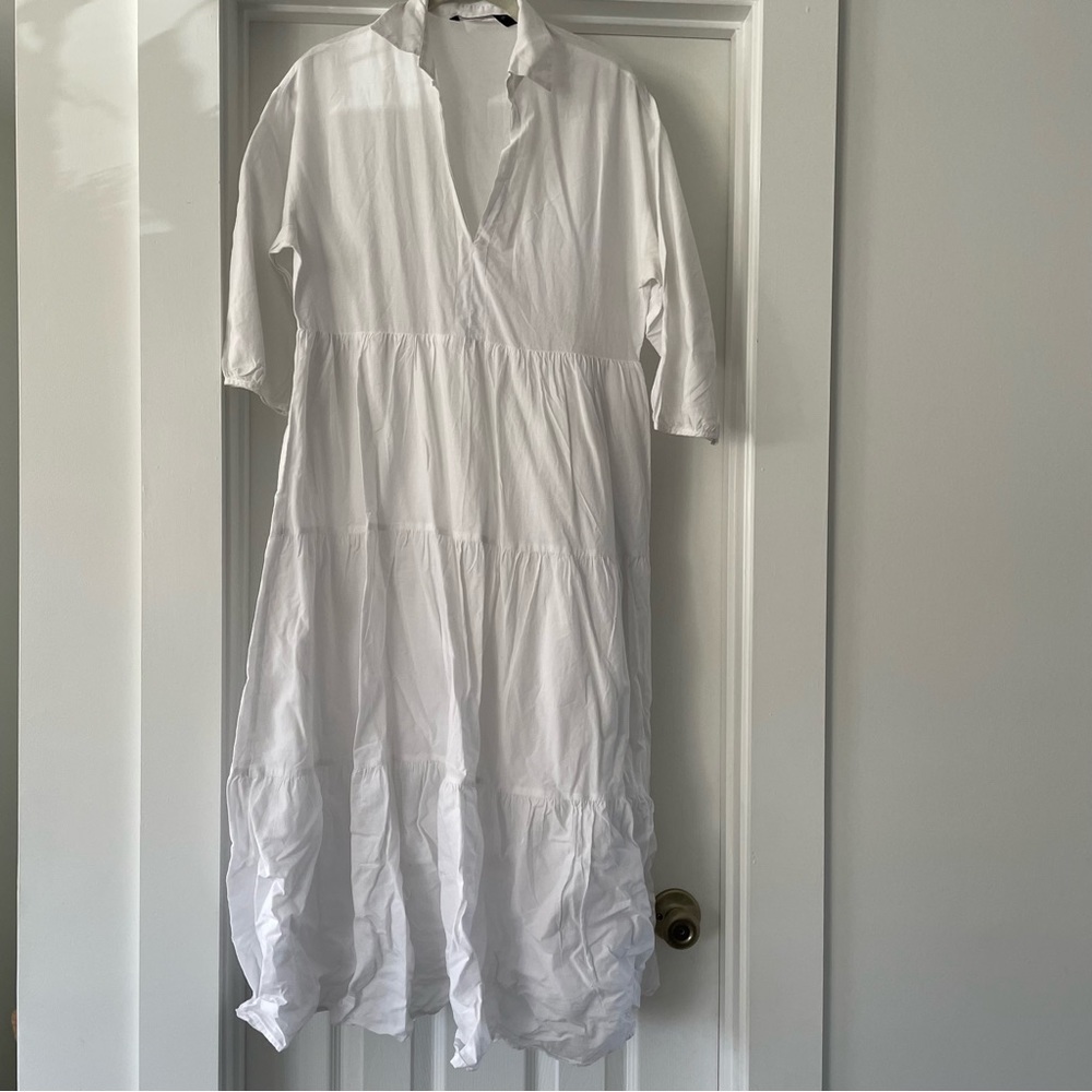 Zara White Dress